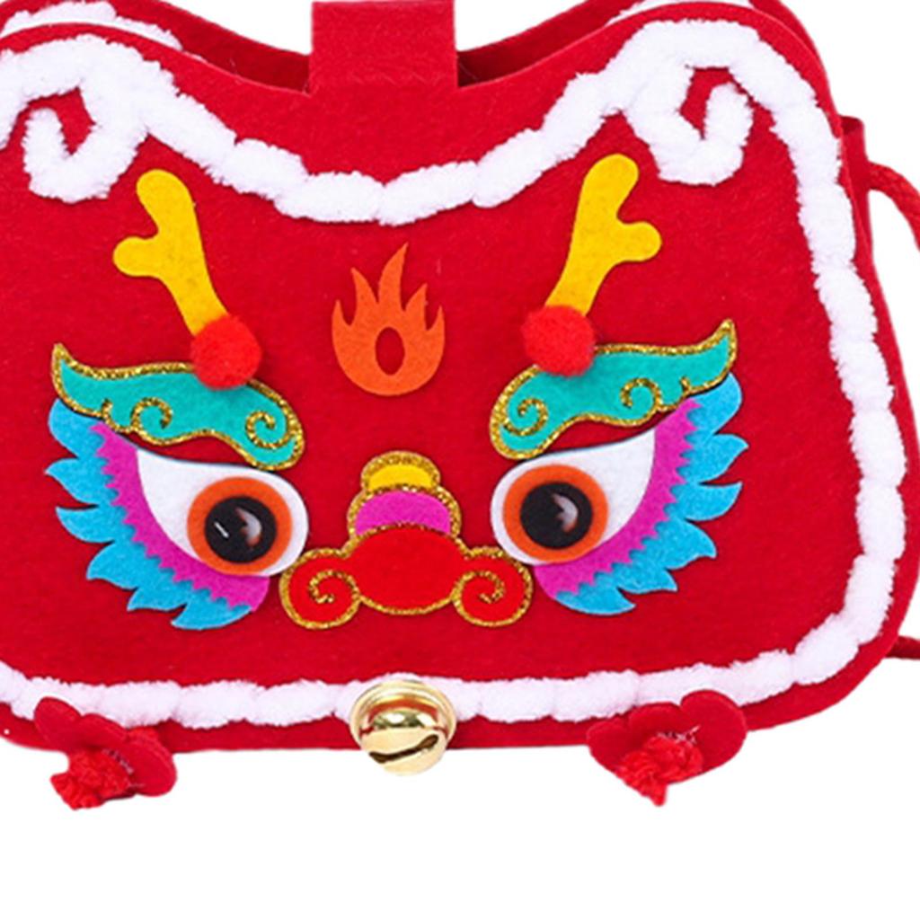Girls DIY Bags Making Kit DIY Parts Hardware Sew Accessories Felt Cloth Shoulder Bag Sewing Material for Theme Party Birthday