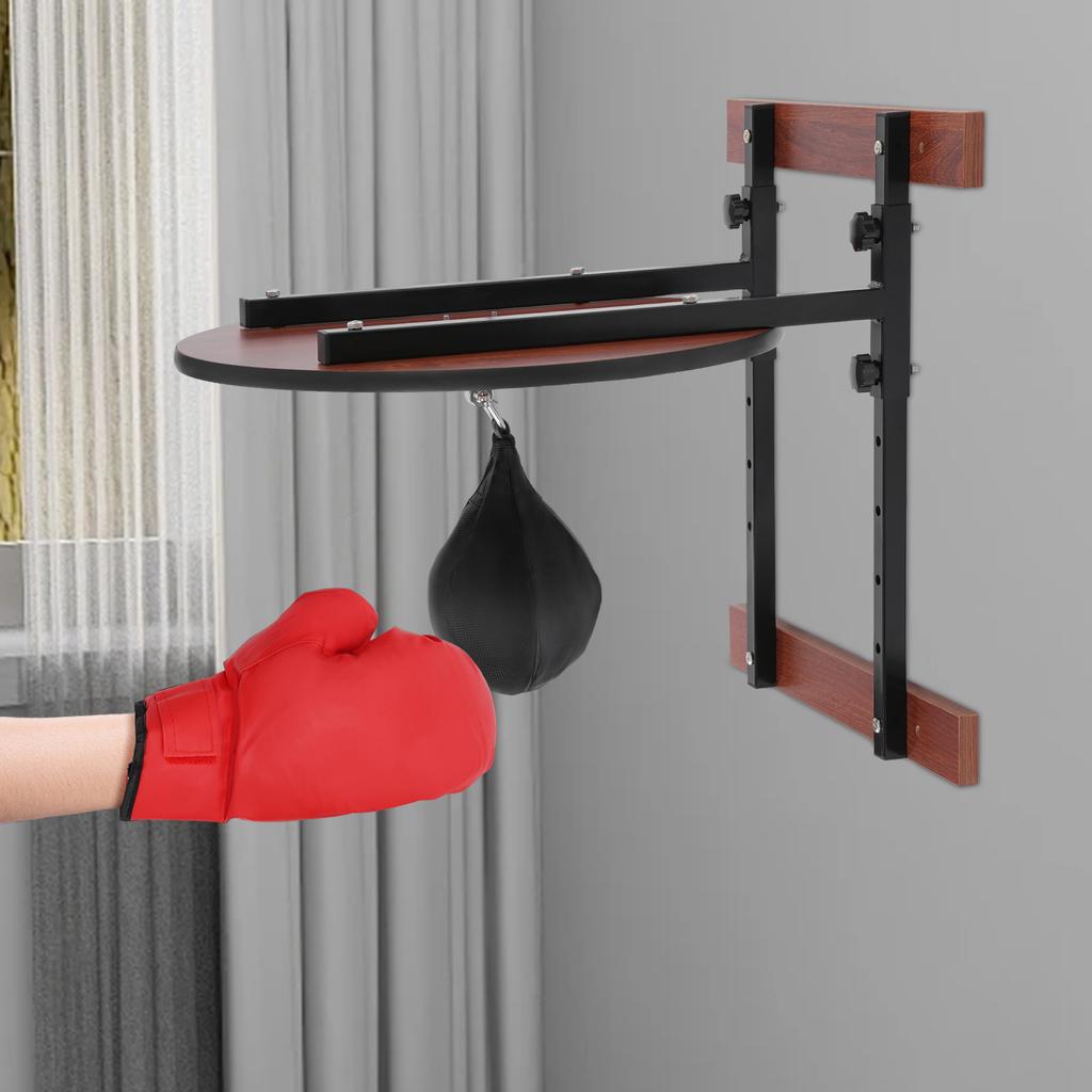 Speed Bag Platform Steel Kit,Black Adjustable Boxing Training Equipment Wall Mounted 63.8*58cm for Gyms,Boxing Gyms