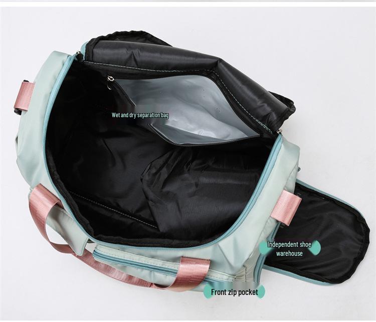 2024 Trendy Sports Gym Bag with Wet/Dry Separation, for Men & Women - Oxford Cloth, Handheld/Shoulder, Ideal for Travel & Swimming