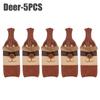 Holiday Knitted Wine Bottle Covers Christmas Sleeves Decorations for Wine Champagne Festive Gift Wrap Bottle Covers
