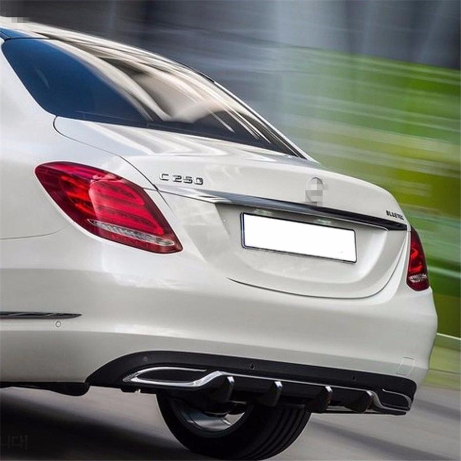 Universal 3Pcs Rear Bumper Diffuser Molding Point Garnish Black Red For All Car