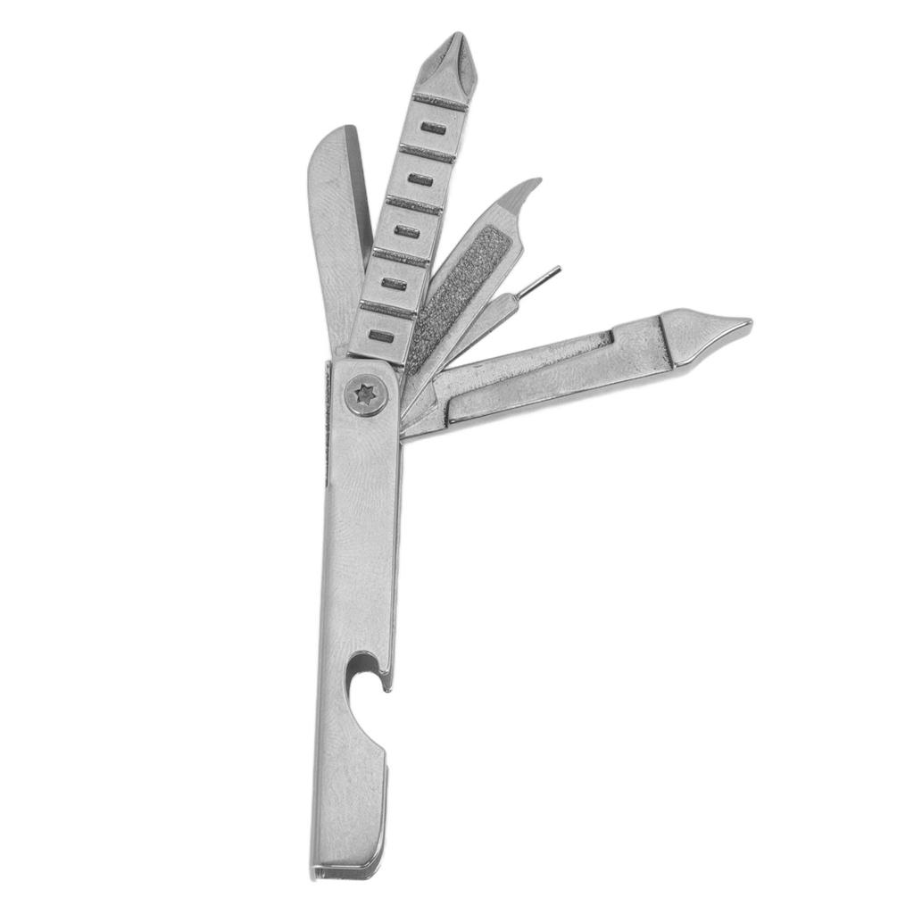 Bike Multitool Stainless Steel Bicycle Multi Tool Kit Outdoor Multifunctional Screwdriver Nail File Mini Knife Phone