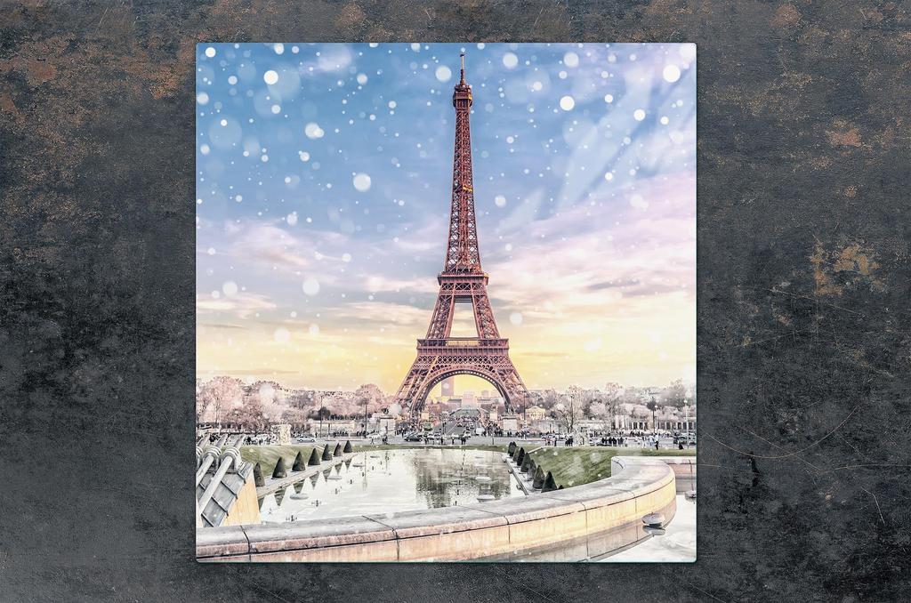 Glass protective plate for the stove 50x52 Paris