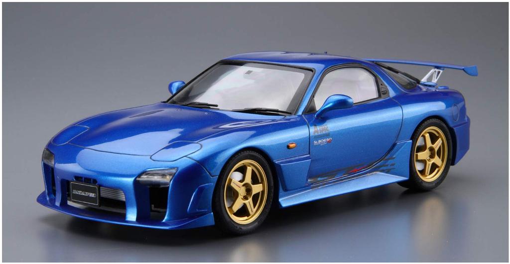 Aoshima Bunka Kyozai Scale The Tuned Car Series 27 Mazda Mazdaspeed FD3S GT Concept 1999 Plastic Model 1/24 No. RX-7 A-Spec