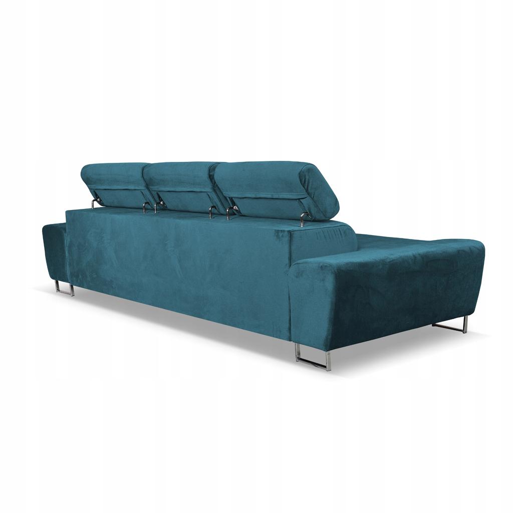 Sofa 3 Seater Sofa Bed with Sofa Bed. Bosso Family Sleeping Furniture Blue Velvet