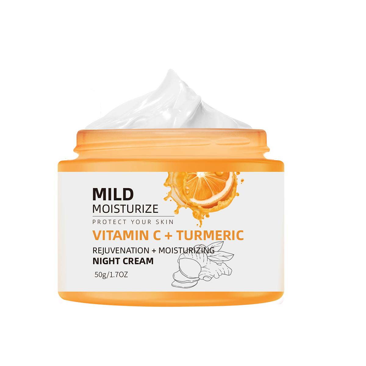 

Turmeric Brightening Night Cream 50g – Hydrating & Antioxidant Facial Treatment