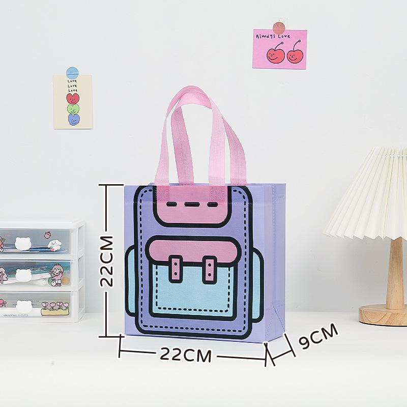 Eco-friendly Back-to-School Birthday Tote: Folding Festival Snack Bag & Souvenir Gift