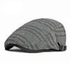 British Beret Hat For Men Spring Summer Herringbone Peaked Ivy Cap Women Breathable Newsboy Cap Driver Hat Streetwear Visor