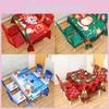 Santa Cartoon Christmas Claus Print Chair Covers Tablecloths Family Festivities