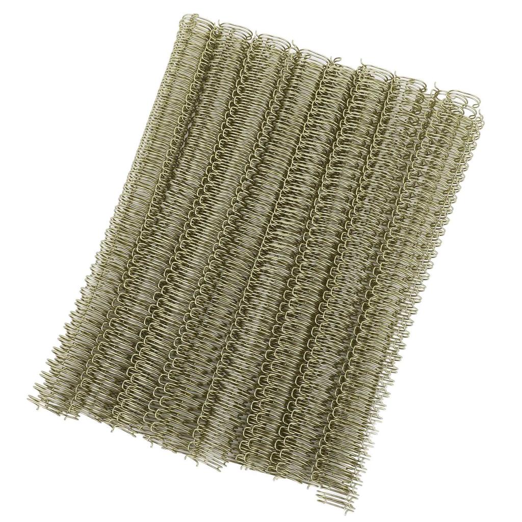 100 Stück 9 16-Zoll-Drahtbinderücken, 120 Blatt Kapazität, Spiralbindung mit Doppelring, Doppelringdrähte, Kammbindungsrücken