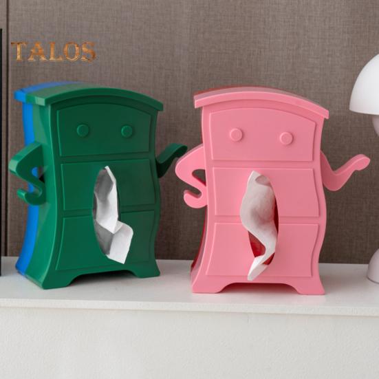 Niedlicher Taschentuchbox-Halter, kreative Form, lebendige Farbe, rutschfestes Design, Papierhalter mit großer Kapazität, platzsparende Schreibtischdekoration