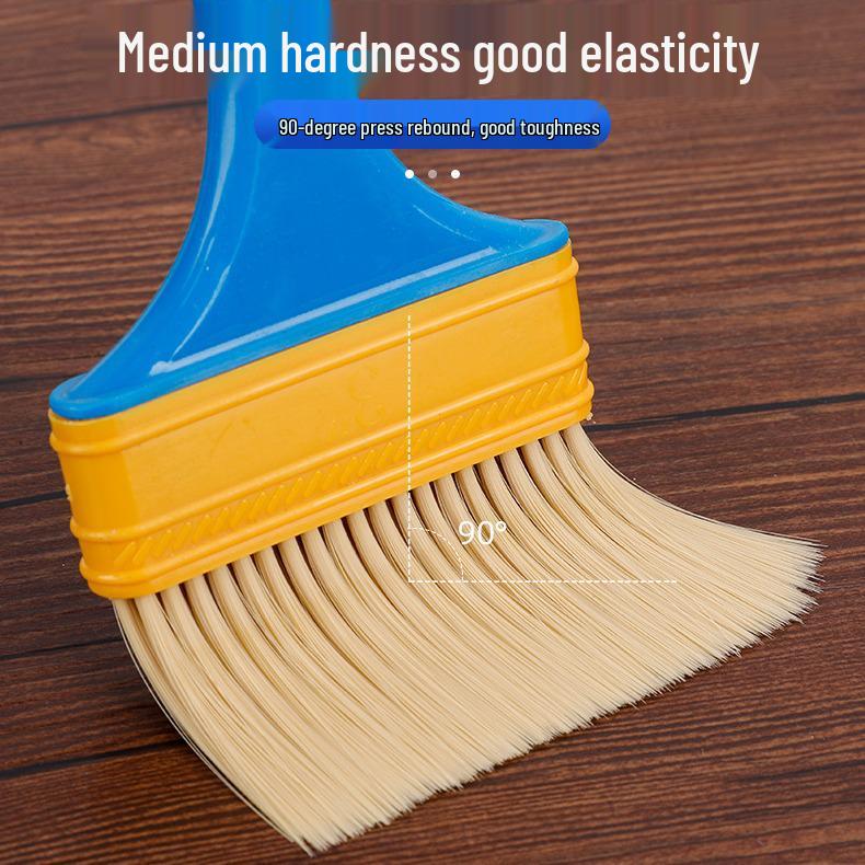 Plastic Handle Brush Set: Paint, BBQ Sauce, Cleaning, Dusting, Nylon Bristle.