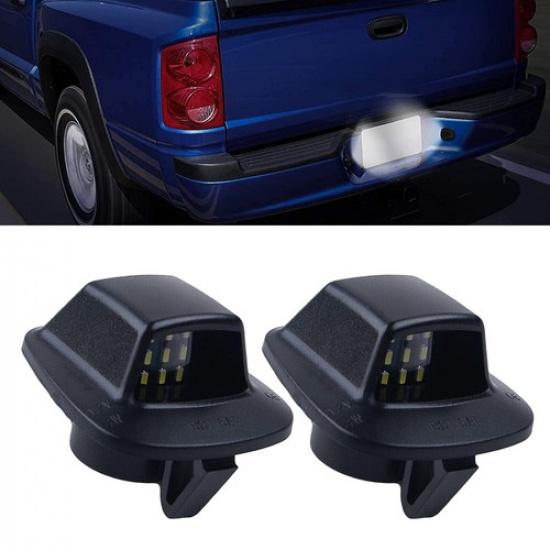 2X Full LED White License Plate Light Kit Tag For 97-11 Dodge Dakota Pickup EO A