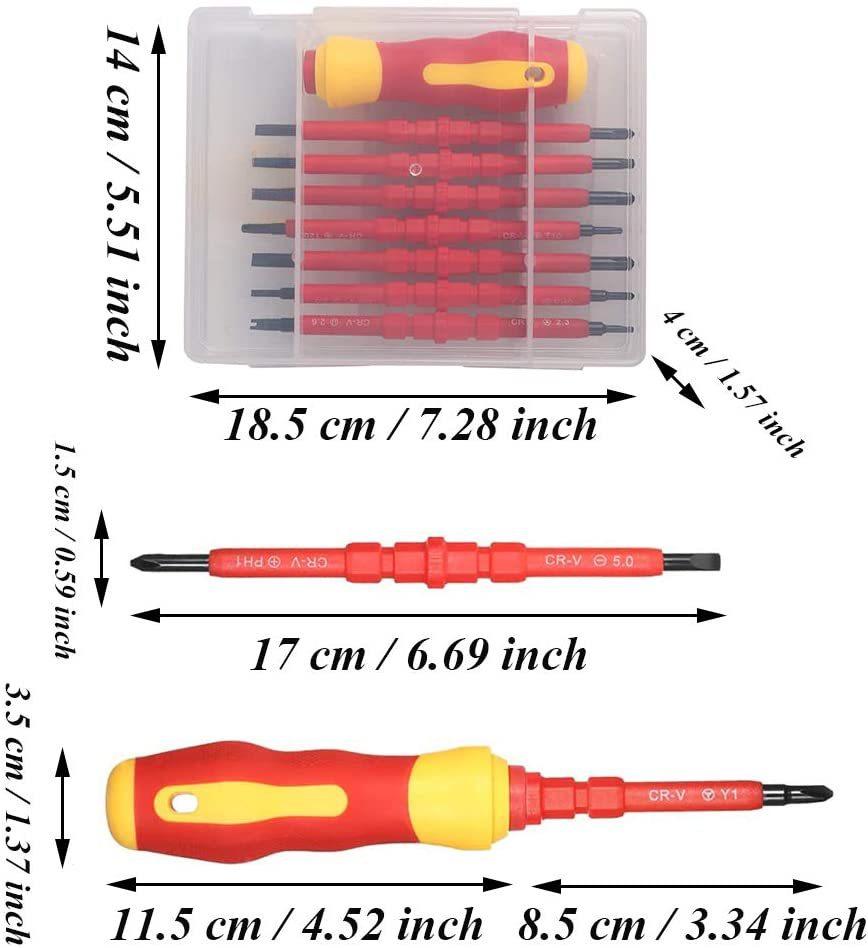 Electrician's 7-in-1 Multi-Spec Screwdriver Set: Dual-Purpose Repair Tools