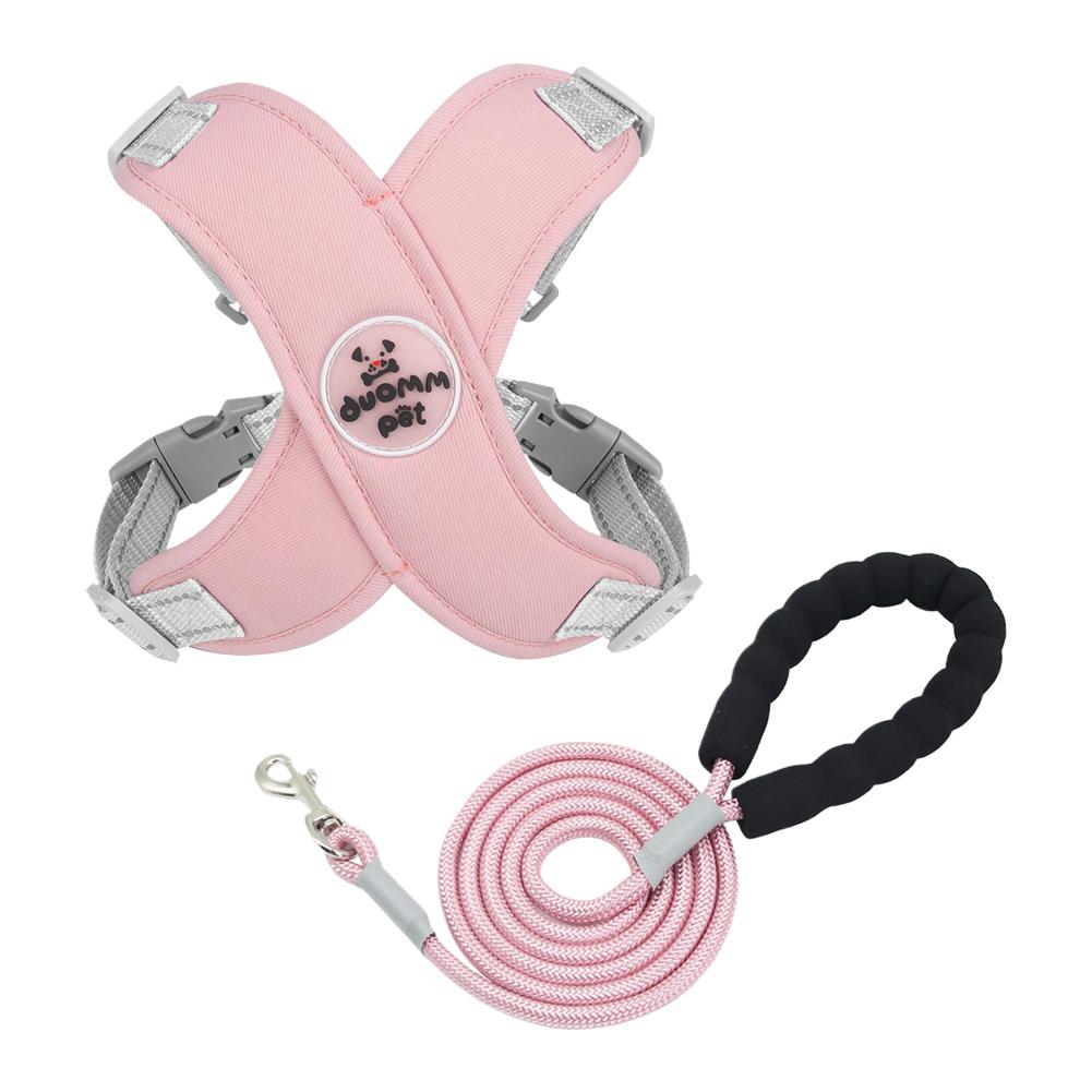 X Shaped Dog Harness Vest Set for Small Meidum Dogs Harness Leash Reflective Puppy Cat Chest Strap Outdoor Walking Chest Strap