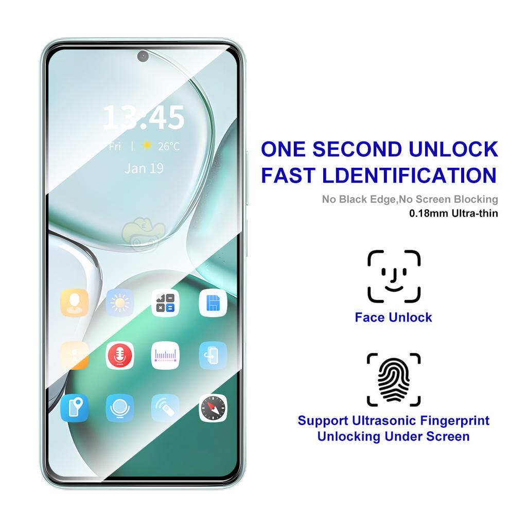 For Xiaomi Redmi K80 Ultra 5G Screen Protector Silk Print 0.18mm Tempered Glass (Fingerprint Unlock)