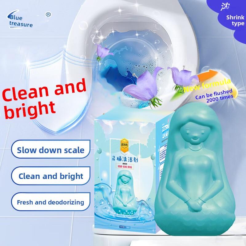 150g Fragrant Toilet Cleaner with Customized Fragrance, Blue Bubble Style
