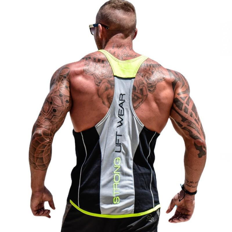 Grenzüberschreitendes Muscle Brothers Herren Y-Back Fitness Tank: Atmungsaktive, Elastische Sport- & Freizeitbekleidung