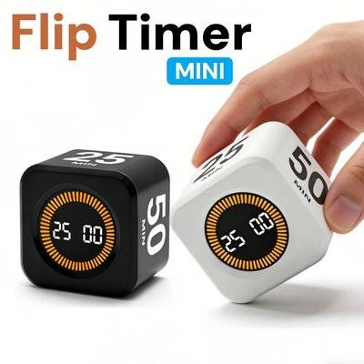 Tragbarer Mini-Timer, Digitaler Countdown-Timer mit Aufsteller, 999-Minuten-Studien-, Koch-, Trainings-Timer, Magnetische Rückseite für Zuhause