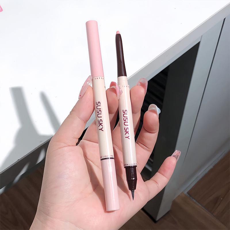 SUSU SKY Dual-Headed Highlight & Outline Aegyo Sal Pen - Glitter Eyeliner & Shadow