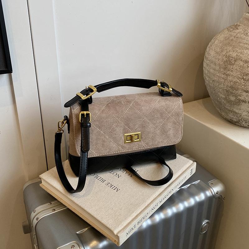 Small bag women's new fashionable retro shoulder small square bag trendy chain messenger bag underarm bag