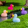 Juego de 10 Figuritas de Pato Flamenco de Resina Pequeñas Coloridas Figuras en Miniatura Adornos para Paisaje Pecera