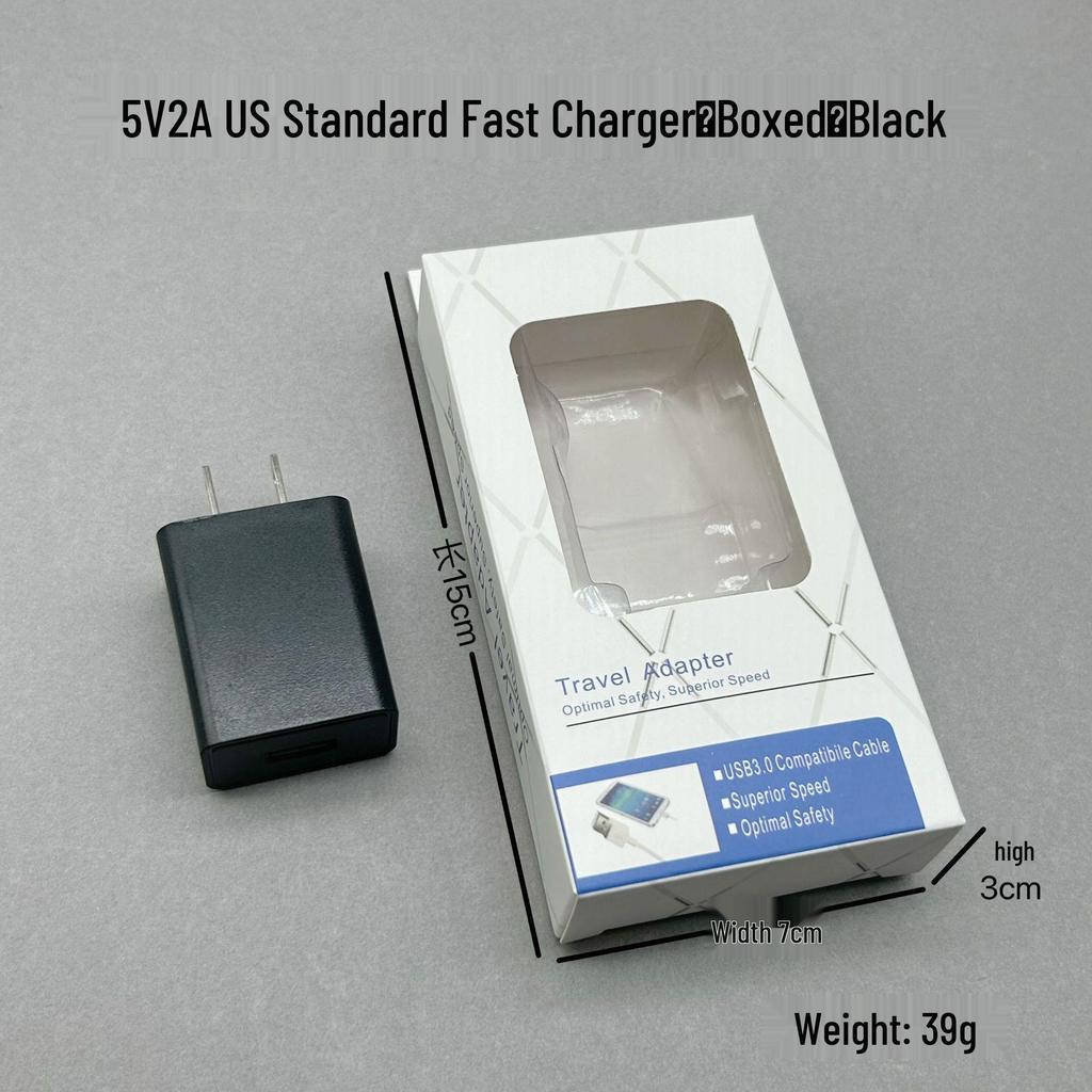 FCC Certified 5V/2A Fast Charger for Mobile Phones & Tablets