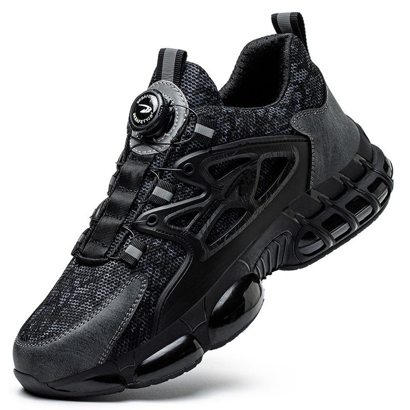 Rotating Buckle Safety Shoes: Anti-Smash, Anti-Puncture, Wear-Resistant, Anti-Slip, Fold-Resistant.