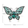 SKEDS Elegant Women Men Fashion Classic Crystal Butterfly Badges Pins Fashion Lady Luxury Rhinestone Insect Metal Brooches