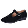 Frühling Neuer Stil Spitz zulaufende Damen-Schuhe, Große Größe Niedrig geschnittene Keilabsatz Flache Schuhe für Damen