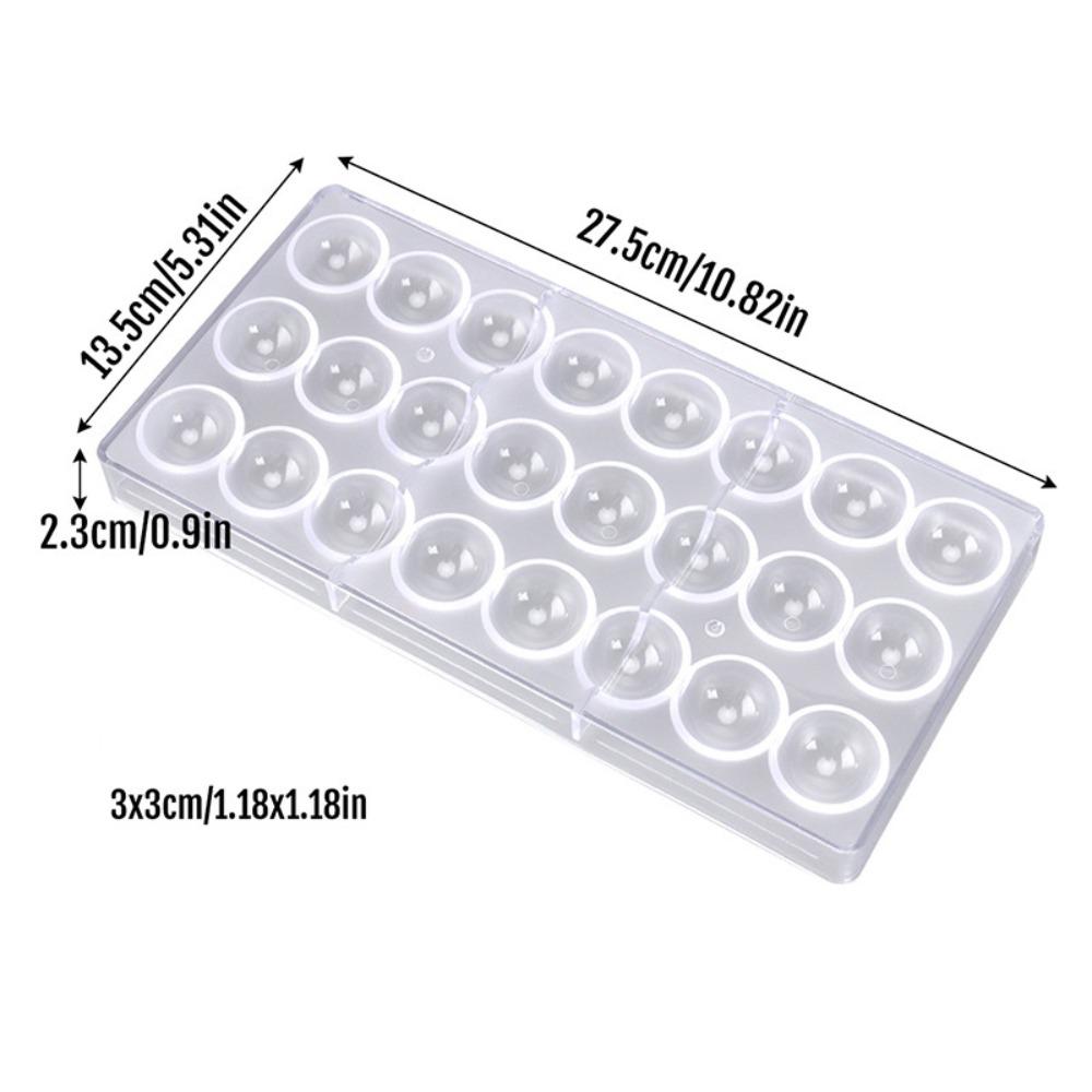 Handmade Sphere Chocolate Tools Transparent Bar Mould New Baking Pastry Tools Confectionery