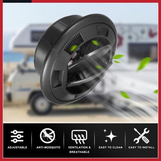 4pcs 72mm AC Air Outlet Vent Louvered Dashboard Knob w/ Grille for RV Boat