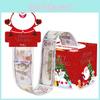 Red Christmas Main Picture Santa Claus Reindeer Pattern Paper Box For Holiday Celebrations