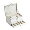 Jewelry Box with Mirror HardSided Drawers MultiCompartment for Women, Girls,