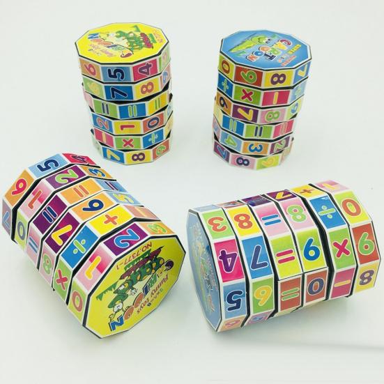 Magischer Bunter Würfel Zylinder Puzzle Mathe Lernen Frühe Pädagogik Kinder Spielzeug