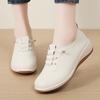 Spring New Fashion Casual Single Shoes Comfortable Soft Sole Non-slip Mother Shoes Lace-up Lazy Shoes