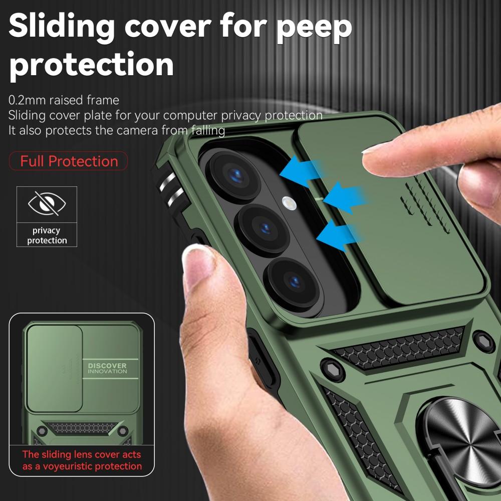 Slide Camera Shockproof Armor Phone Case For Samsung Galaxy S26 Ultra S26 Plus S26Ultra S26+ Case Magnetic Ring Stand Back Cover