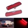 ANGRONG Red Rear Bumper Reflector LED Brake Light For Toyota Land Cruiser J100 LX470 98-07