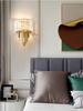 Nordic LED Luxury Metal Crystal Wall Lamp Creative Wall Sconce For Living room Hallway Bedside interior Decoration Wall Lighting