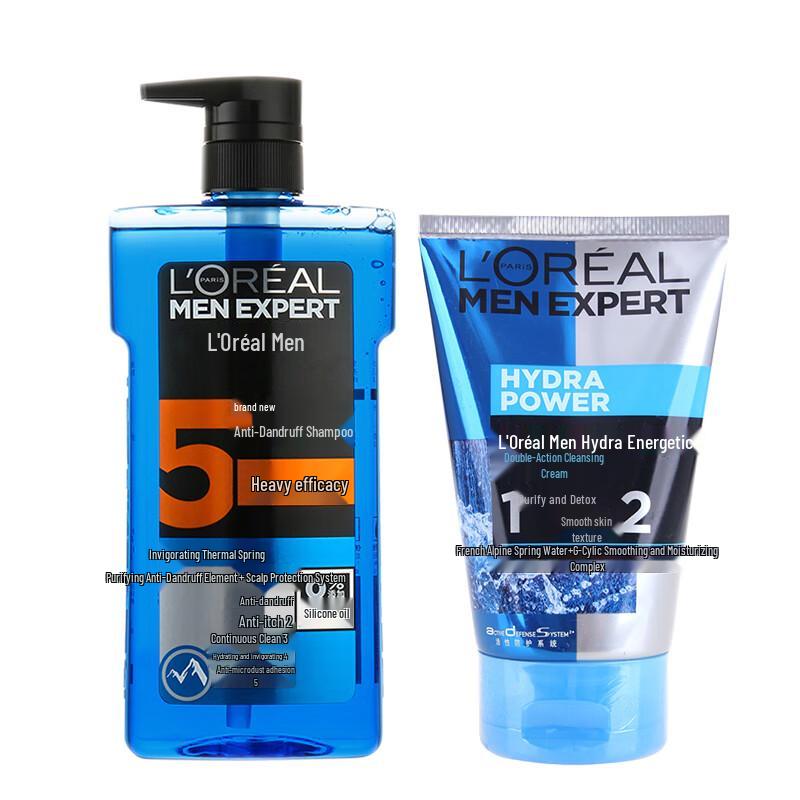 L'Oreal Men's Shampoo & Facial Cleanser Set