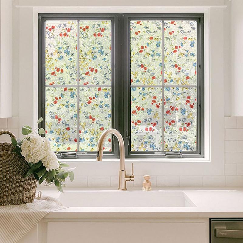 Glass Sticker Low Sticky Removable Glue Window Sticker No Residual Glue Bathroom Sticker