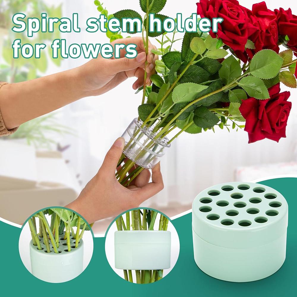 2 STKS Nieuwe Spiraalvormige Steelhouder voor Bloemen Bloemschikker Draai DIY Boeket Draaier Bloemen Bloemstuk Houder voor Decoratie