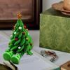 Articulated Christmas Tree Shelf Sitter 3D Printed Christmas Tree Desktop Figurine with Movable Joints Cute Holiday Desk Decor for Room Office