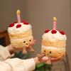 16cm Strawberry Cake Plush High Quality Sweet Doll Delicate Desert Pillow Party Props Xmas Gifts
