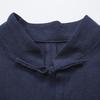 Camicia Top da Uomo Autunno Stile Cinese Colletto alla Coreana Manica Lunga Tasche Bottoni Tradizionale Camicia Kung Fu Tai Chi Top Tang