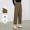 Women's Straight-Leg Cropped Suit Pants