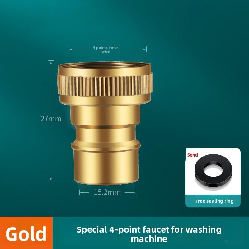 3/4" 1/2''Thread Connector Faucet Hose Tap Water Adapter Quick Connector Water Pipe Fittings Home Replacement Accessory