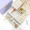 Large Capacity Jewelry Box Multi-layer Necklace Ring Organizer Portable Travel Storage Case Women