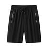 Men's Stretch Ice Silk Quick-Dry Beach Shorts - Summer Casual, Plus Size, Breathable & Lightweight for Teens
