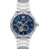Mario Blue Dial Silver Metal Men's Automatic Watch AR60052